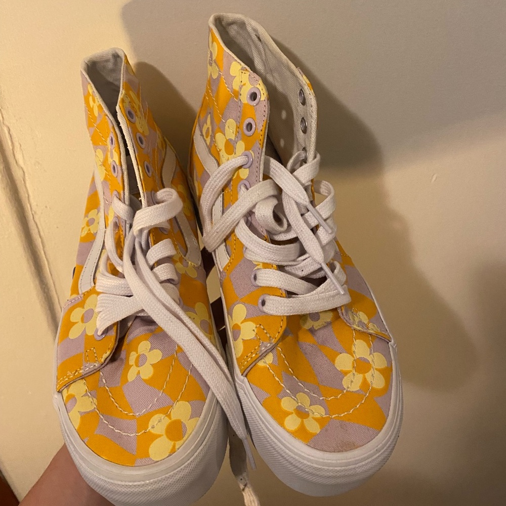 Vans Vibrant Floral Stacked Hi Sk8 Summer Sneakers